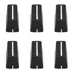 HUMARH 6-Pack Fader Knob Cap for Pioneer DDJ-SX DDJ-S1 DDJ-SZ, Rane 61 62 64 68 TTM 57SL, Numark N4 NS6 NS7 V7, Allen & Heath XONE 92 4D DX, Native Instruments Kontrol F1 S2 S4 X1 Z2 (Black)