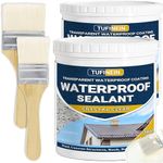 Liquid Waterproof Sealant 70oz Clear, TUFINEIN Transparent Waterproof Coating Water-Based Invisible Waterproof Agent Indoor & Outdoor Anti Leakage Agent