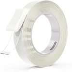 LLPT Double Sided Tape Clear Acrylic Strong Mounting Tape 3/4 Inch x 120 Inch Multiple Sizes Residue Free Waterproof Outdoor Indoor Adhesive for Nail Box Home Deco and DIY(WA053)
