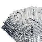 STIKBOND Car Sound Deadening Mat,33-pack 9.84'' x 15.75'' x 80mil Total:35.64sqft. Noise Insulation and Vibration Dampening Material Butyl Automotive Sound Deadener. (33 Packs Car Sound Deadening Mat)