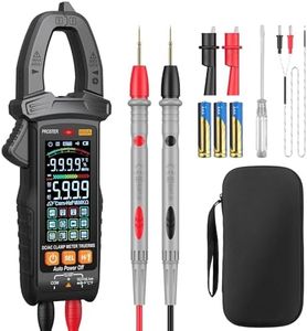 Proster Digital Clamp Meter - 600A DC AC Current 600V AC DC Voltage NCV Continuity Capacitance Resistance Frequency Diode Hz Test