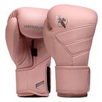 Hayabusa T3 Kanpeki Leather Boxing Gloves Men and Women for Training Sparring Heavy Bag and Mitt Work - Pink, 14oz
