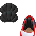 OPSUZY Back of Heel Inserts Cushion Pads Inserts for Women & Men 1 Pairs- Heel Grips Liner Cushions Inserts for Loose Shoes,Too Big Boots,Improves Shoe Fit and Comfort,Heel (Black, PACK OF 1)