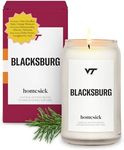 Homesick Scented Candles for Home (Blacksburg) - 13.75 oz Long-Lasting Soy Wax Jar Candle for Women & Men for All Occasions, 60-80 Hours Burn Time - Notes of Pine Needles, Rain & Orange Blossom