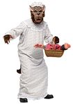 Fun World Men's Big Bad Granny Wolf Plus Size Costume, Plus