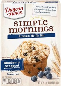 Duncan Hines Simple Mornings Blueberry Streusel Premium Muffin Mix, 20.5 oz