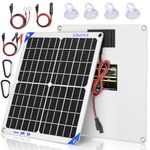 SUNAPEX 20 Watt Solar Trickle Charger for Car Battery Solar Battery Charger 12 Volt Waterproof Solar Battery Maintainer 12v Solar Powered Battery Charger for Car Boat RV Marine Trailer Battery