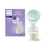 Philips Avent Essential Manual Breast pump SCF417/11 | Easy Silicone massage cushion & Ergonomic handle, Soft & Gentle, BPA Free