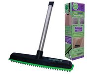 Johnny World Giant Carpet Fluffer, Large Carpet Rake, 13” Width, Green, Metal Handle & Bristles, Restores Matted Rugs & Pile, Removes Pet Hair, Ideal for Living Rooms & Hallways