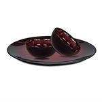 Pure Source India Ceramic Plate & Bowl Set For Dinner - 1 Plate, 2 Bowl, Multicolor, 200 ML