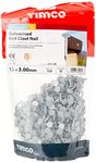 TIMCO Galvanized ELH Clout Nails - 13 x 3.00 - Extra Clamping - Perfect for Fitting Roofing Felt and plasterboard - 1kg Bag - Silver