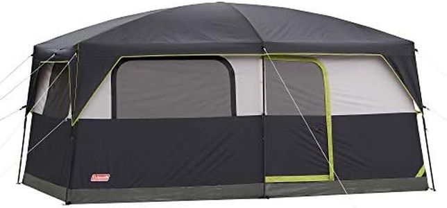 Coleman 2000008055 Prairie Breeze 9-Person Cabin Tent, Black and Grey Finish