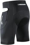 sponeed Cycling Shorts Reflectiver Pockets Biker Road Biking Tights Stretch US 3XL Black