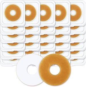 Siifert 30 Pcs Ostomy Barrier Rings Outer Diameter 2 Inch(48mm)-2mm Thickness Barrier Rings Better Seal for Ostomy Bag Ostomy Barrier Ring, Customizable Skin Barrier Ring, Prevent Ostomy Leakage