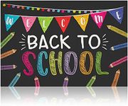 Welcome Back to School Photo Backdrop for Classroom Decorations (5 x 7 Ft)