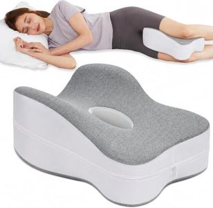 UJPFEO Knee Pillow for Side Sleepers,Memory Foam Leg Pillow with Center Airflow Hole,Full Thigh Support,Pillow for Between Knees While Sleeping for Sciatica,Back,Hip,Knee Comfort and Spine Alignment