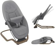 Maxi-Cosi Dove, Baby Bouncer, 0-3 Years, 0-15 kg, Lightweight Baby Bouncer, Foldable, Portable, Natural Bouncing, 3 Recline Positions, Eco Care 100% Recycled Fabrics, Elegance Graphite