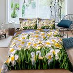 Daisy Flower Rose Duvet Cover Set F