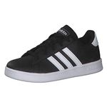 Adidas Unisex-Child Grand Court K CBLACK/FTWWHT/FTWWHT Tennis Shoe - 11 UK (EF0102)