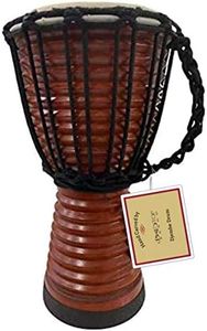 Drums Djembe Drum Djembe jembe is a Tunable Rope- goat skin Covered Goblet Drum Played with Bare Hands West Africa style (small carved)