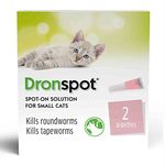 Dronspot Spot On Wormer for Small Cats - 0.5 to 2.5kg - 2 pipettes