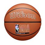 WILSON NBA Forge Plus Indoor/Outdoor Basketball - Brown, Size 7-29.5"