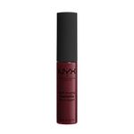 NYX PROFESSIONAL MAKEUP Soft Matte Metallic Lip Cream, Liquid Lipstick - Budapest (Deep Mauve With Red Undertone)