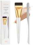 docolor Flat Foundation Brush and Makeup Spatula Set, Thin Liquid Foundation Brushes Dual Edged Spatula Brush Makeup Korean Foundation Brush for Blending, Cream, Thin Makeup Brush &Make Up Spatula