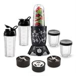 Cookwell Bullet Mixer Grinder (5 Jars, 3 Blades, Black) - Copper, 600 Watts - 2 Year Warranty