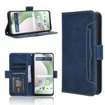 DAMONDY for BLU View 5 Wallet Case,Tracfone BLU View 5 B160V Phone Case,Leather Flip Case Classic Design with Card Slot and Magnetic Closure Flip Fold Case for Tracfone BLU View 5 B160V -Blue