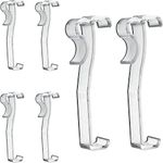 Valance Clips 6pcs 2-1/2'', Clear Plastic Hidden Clip for Horizontal Blinds Valance Retainer Holder