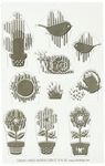 American Crafts 346506 Garden Stamps, Black