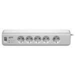 APC Surge Protector PM5-GR Socket Strip with Surge Protection (5-Way Schuko Plug, Switchable, for PC, TV White)