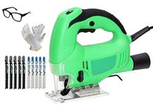 Digital Craft Jig Saw Machine Corded-Electric Cutter Wood & Metal with Powerful, 610W Variable Speed Control Jigsaw with Adujustable Cutting Angel with Led Light New Wood Cutter