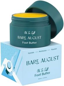 Bare August Foot Cream & Heel Balm Butter for Soft, Smooth & Healthy Feet - Foot Moisturizer and Callus Cream Softener to Repair Rough, Dry, Cracked Feet (3.4 fl oz)