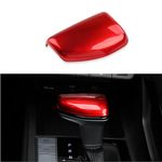 JUIVEEL Red Style ABS Car Gear Shift Knob Cover Trim Shifter Lever Handle Protective Sticker Compatible with Hyundai Elantra Avante CN7 Accessories