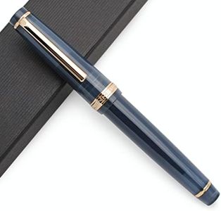 JINHAO 82 Fountain Pen with Gold Clip (F Nib 0.5mm, Caribbean Sea Blue)