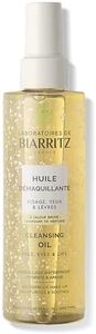 Laboratoires de Biarritz - Huile Démaquillante Visage, Yeux, Lèvres - Certifiée Bio - Hydrate et Apaise - Efficace sur Maquillage Waterproof - Formule Vegan - 200 ml - Fabriquée en France