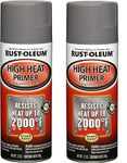 Rust-Oleum 249340 Automotive 12-Ounce High Heat Primer Spray Paint, Gray (12 oz. 2-Pack)