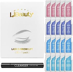 Libeauty Lash Lift Kit Brow Lamination Kit Eyelash Perm Sachet Disposable Upgraded Version Professional Eyebrow Lifting Semi-Permanent Curling Perming Set
