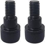 Hex Socket Replacement Bolts Barbell Screw for Olympic Bars 2-Piece (14mm Hexagon Socket)