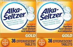 Alka-Seltzer Effervescent Gold, 36 Tablets, Pack of 2