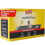 Glad for Pets Black Charcoal Puppy Pads | Puppy Potty Training Pads That ABSORB & NEUTRALIZE Urine Instantly | New & Improved Quality Puppy Pee Pads, 150 count