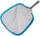U.S. Pool Supply Professional Heavy Duty 14" Swimming Pool Leaf Skimmer Net with Strong Reinforced Aluminum Frame Handle - Commercial Grade - Fast Cleaning, Easy Debris Pickup & Removal
