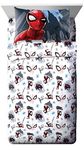 Jay Franco Marvel Spiderman Crawl Twin Sheet Set - 3 Piece Set Super Soft and Cozy Kid’s Bedding - Fade Resistant Microfiber Sheets (Official Marvel Product)