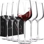 AILTEC Wine Glasses Set of 6, Cryst