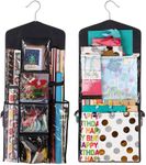 Joyful Moose Gift Wrapping paper organizer storage for Gift Bag Holder Black