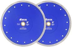 SHDIATOOL 10-Inch Diamond Saw Blade Cutting Disc for Porcelain Tile Ceramic Granite Marble Brick 250mm (2-Pack)