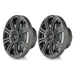 KICKER Marine Speaker Set 6.5 inch KA45KM654 for Boat/Tower/Wakeboarding - Charcoal