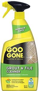 Goo Gone Grout & Tile Cleaner - 28 Ounce - Removes Tough Stains Dirt Caused By Mold Mildew Soap Scum and Hard Water Staining - Safe on Tile Ceramic Porcelain